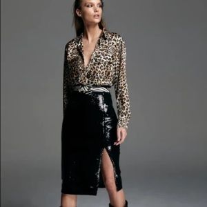 NEW! SEN Sequin Pencil Skirt with Slits